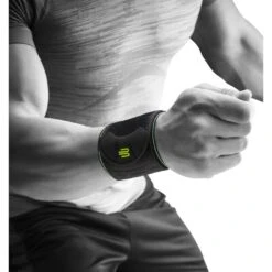 Bauerfeind Handgelenkbandage Schwarz 1er -Yonex Verkaufsgeschäft BauerfeindSports wrist strap black print gb 1080x1080 1