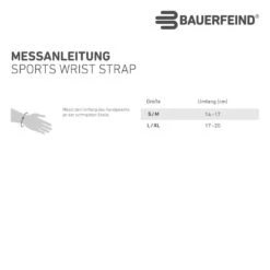 Bauerfeind Handgelenkbandage Schwarz 1er -Yonex Verkaufsgeschäft BauerfeindSports wrist strap measuring german cm web 1080x1080 1