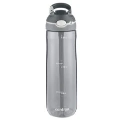 Contigo Trinkflasche Ashland Autospout Tritan (auslaufsicher, Mit Strohhalm) 720ml Grau - 1 Flasche