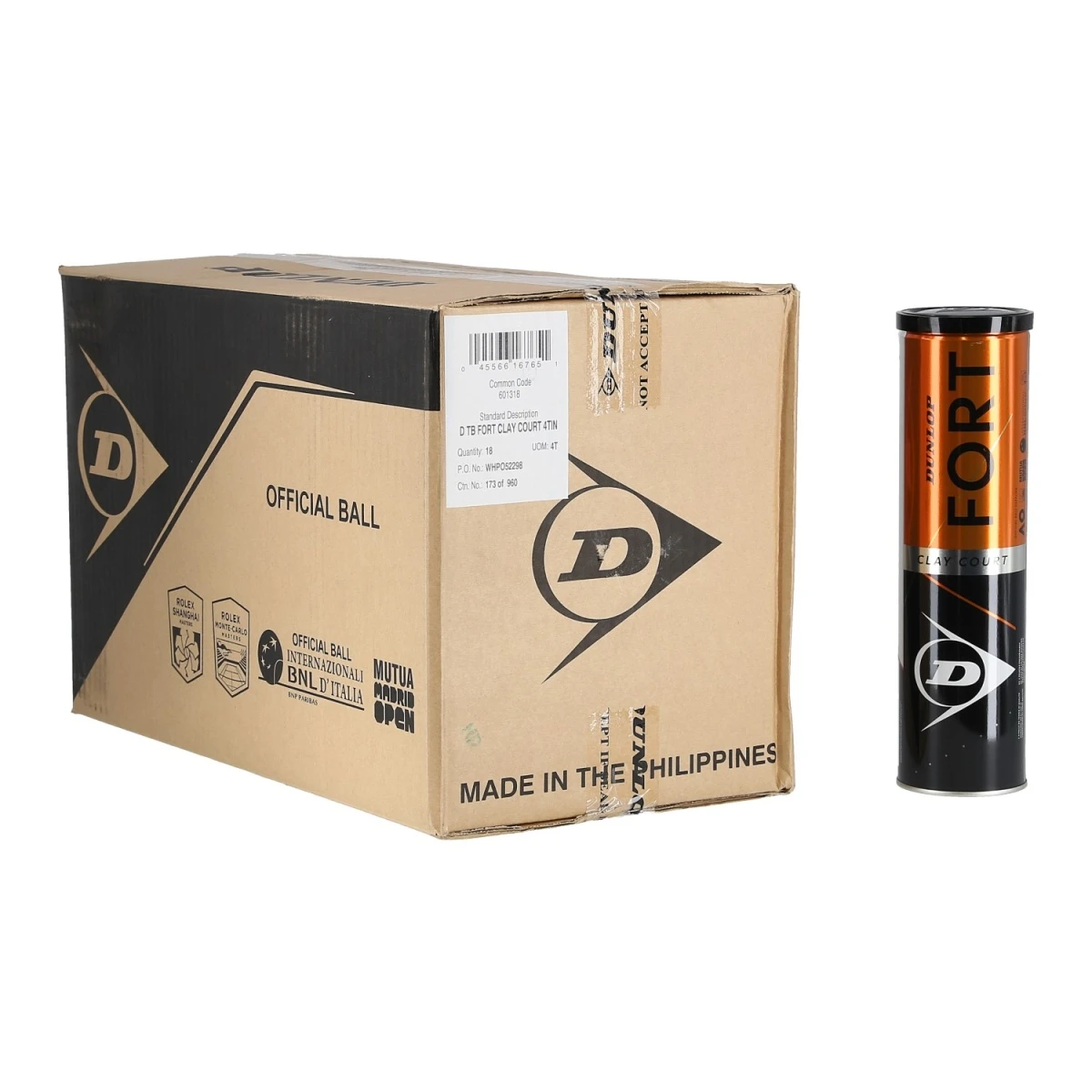 Dunlop Tennisbälle Fort Clay Court (Sandplatz) Dose 18x4er Im Karton 1 Dunlop Tennisbälle Fort Clay Court (Sandplatz) Dose 18x4er Im Karton