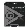 Dunlop Tennissaite Black Widow (Haltbarkeit+Spin) Schwarz 12m Set