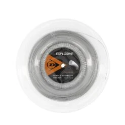 Dunlop Tennissaite Explosive (Haltbarkeit) Silber 200m Rolle