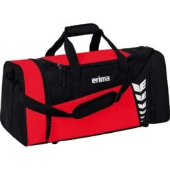 Erima Sporttasche Six Wings (Gr. L, 76 Liter, 70x32x34cm) Rot/schwarz