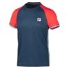Aktion Noch Gültig Klicken Sie Auf Das Icon, Um Eine Erklärung Zu Erhalten. Fila Tennis-Tshirt Alfie (100% Polyester, 3-Streifen) Peacoatblau/rot Herren
