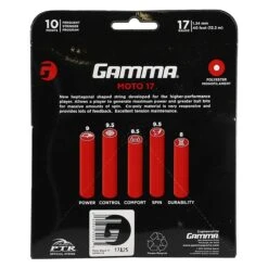 Gamma Tennissaite Moto (Haltbarkeit+Spin) Schwarz 12m Set -Yonex Verkaufsgeschäft GAMMA MOTO SCHWARZ SET 1 24MM 2 1200x1200 1