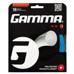 Gamma Tennissaite IO (Haltbarkeit+Power) Blau 12m Set