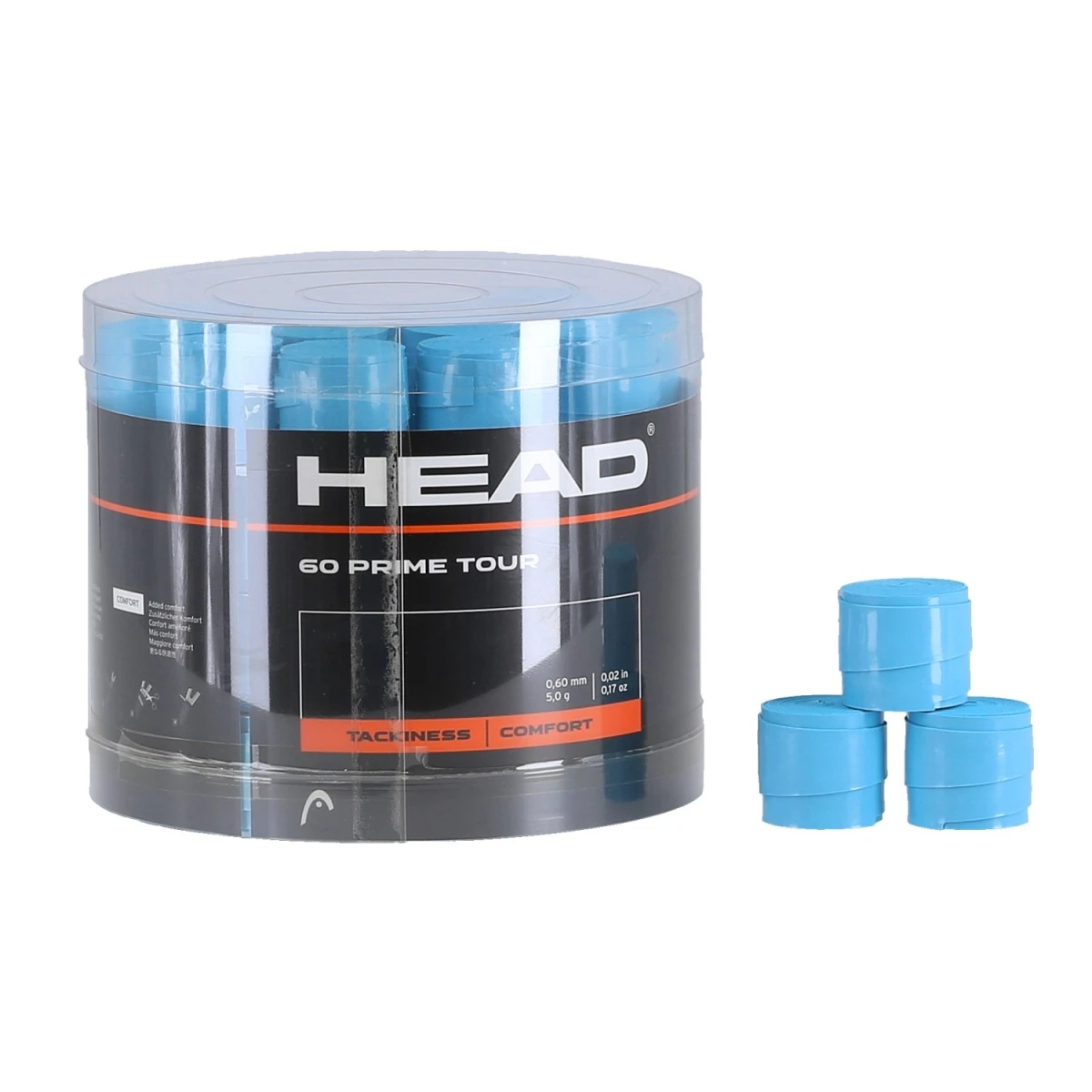 Head Overgrip Prime Tour 0.6 Mm (Komfort, Griffigkeit) Blau 60er Dose 1 Head Overgrip Prime Tour 0.6 Mm (Komfort, Griffigkeit) Blau 60er Dose