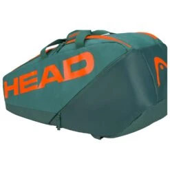 Head Tennis-Racketbag Pro Racquet Bag M (Schlägertasche, 2 Hauptfächer) 2023 Cyangrün/orange 6er -Yonex Verkaufsgeschäft Head 260223 DYFO Pro Racquet Tasche 3 1000x1000 1
