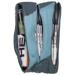 Head Tennis-Racketbag Tour Racquet Bag XL (Schlägertasche, 3 Hauptfächer) 2023 Cyanblau 12er -Yonex Verkaufsgeschäft Head 260703 CB Tour Racquet Tasche 2 1000x1000 1