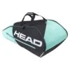 Head Tennis-Racketbag Tour Team (Schlägertasche, 2 Hauptfächer) Schwarz/mint 9R