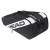 Head Tennis-Racketbag Elite (Schlägertasche, 3 Hauptfächer) Schwarz/weiss 12R