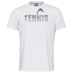 Head Tennis-Tshirt Club Colin 2022 (Baumwollmix) Weiss Jungen