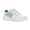 KSwiss Tennisschuhe Court Express Klett Allcourt Weiss/blau Kleinkinder