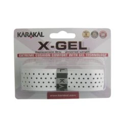 Karakal Basisband X-Gel (Shockabsorption, Glatt Gelocht) 2.2mm Weiss