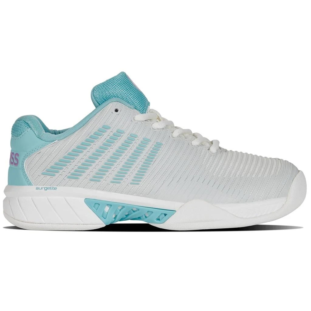 KSwiss Tennisschuhe Hypercourt Express 2 Indoor/Carpet/Teppich Weiss/blau Damen 2 KSwiss Tennisschuhe Hypercourt Express 2 Indoor/Carpet/Teppich Weiss/blau Damen – Bild 2