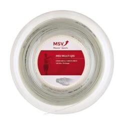 MSV Tennissaite Multi Q10 1.30mm (Armschonung+Touch) Weiss 200m Rolle
