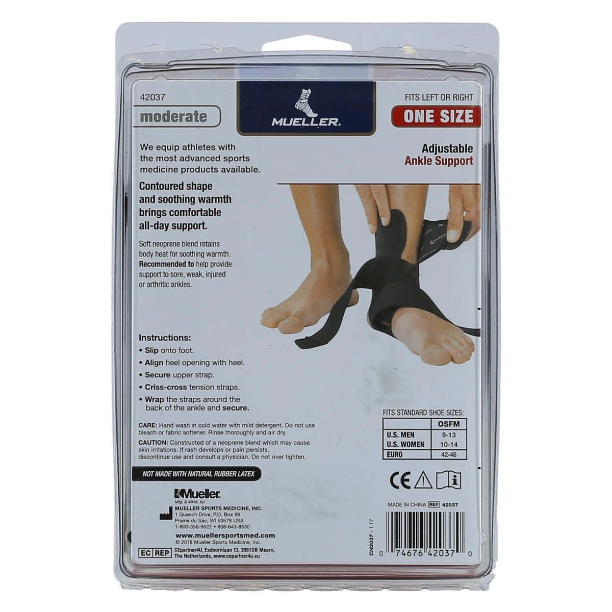 Mueller Fussgelenkschutz Basic Schwarz - Universalgröße - 3 Mueller Fussgelenkschutz Basic Schwarz - Universalgröße - – Bild 3