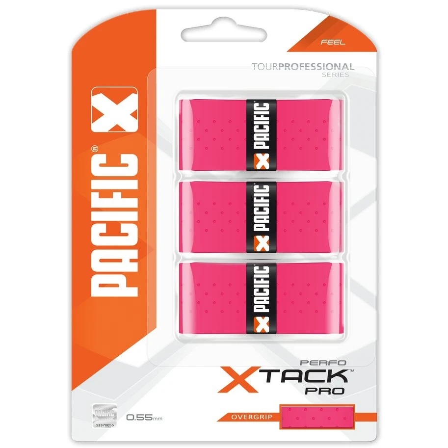 Pacific Overgrip XTack Pro Perfo 0.55mm Pink 3er 1 Pacific Overgrip XTack Pro Perfo 0.55mm Pink 3er
