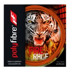 Polyfibre Tennissaite Fire Rage (Haltbarkeit+Power) Orange 12m Set