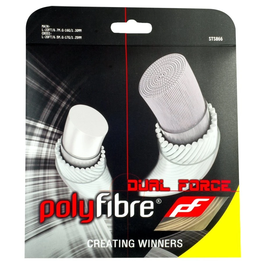 Polyfibre Dual Force (Hybrid) Tennissaite 1 Polyfibre Dual Force (Hybrid) Tennissaite