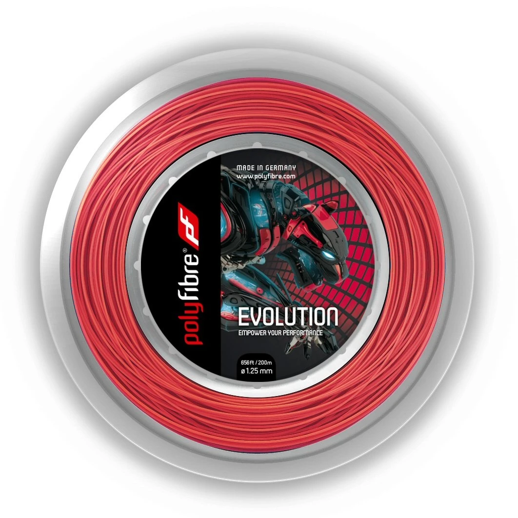 Polyfibre Tennissaite Evolution (Haltbarkeit) Rot 200m Rolle 1 Polyfibre Tennissaite Evolution (Haltbarkeit) Rot 200m Rolle