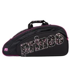 Prince Tennis-Racketbag (Schlägertasche, 2 Hauptfächer) Lady Mary Schwarz/pink 6er
