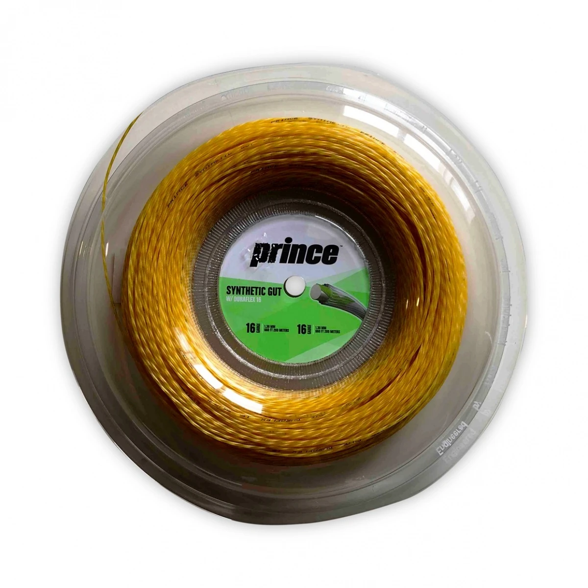 Prince Tennissaite Synthetic Gut Mit Duraflex (Allround+Haltbarkeit) Gold 200m Rolle 1 Prince Tennissaite Synthetic Gut Mit Duraflex (Allround+Haltbarkeit) Gold 200m Rolle