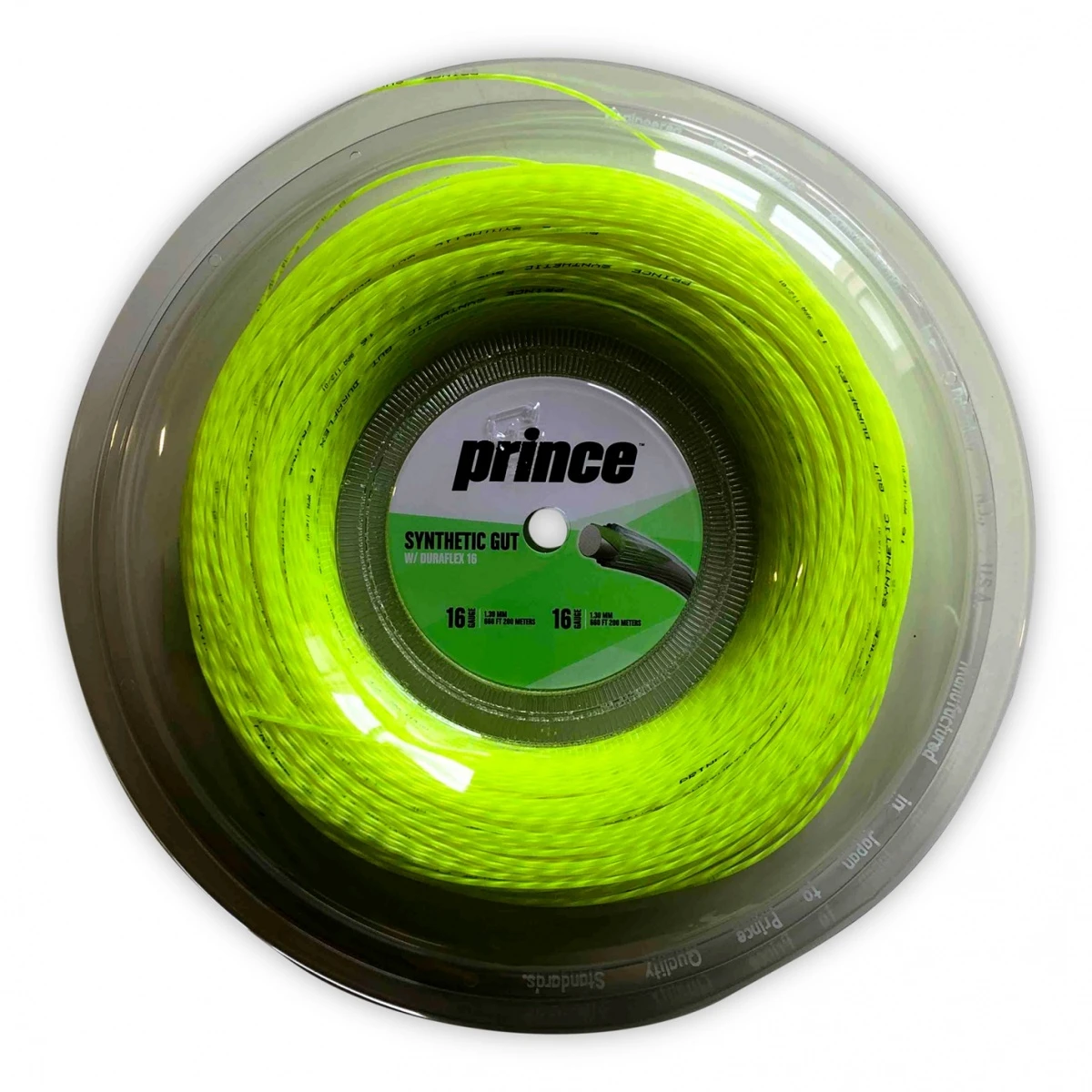 Prince Tennissaite Synthetic Gut Mit Duraflex (Allround+Haltbarkeit) Gelb 200m Rolle 1 Prince Tennissaite Synthetic Gut Mit Duraflex (Allround+Haltbarkeit) Gelb 200m Rolle