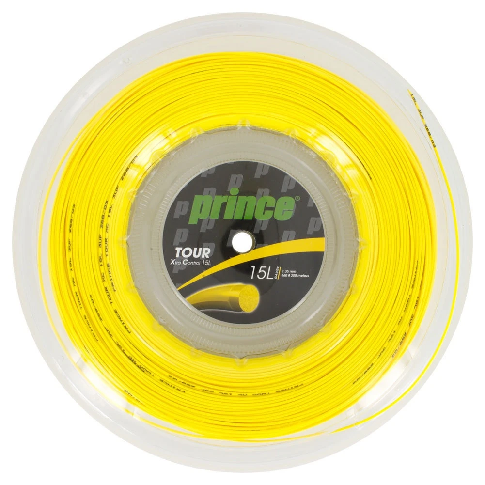 Prince Tennissaite Tour XC (Haltbarkeit+Kontrolle) Gelb 200m Rolle 1 Prince Tennissaite Tour XC (Haltbarkeit+Kontrolle) Gelb 200m Rolle
