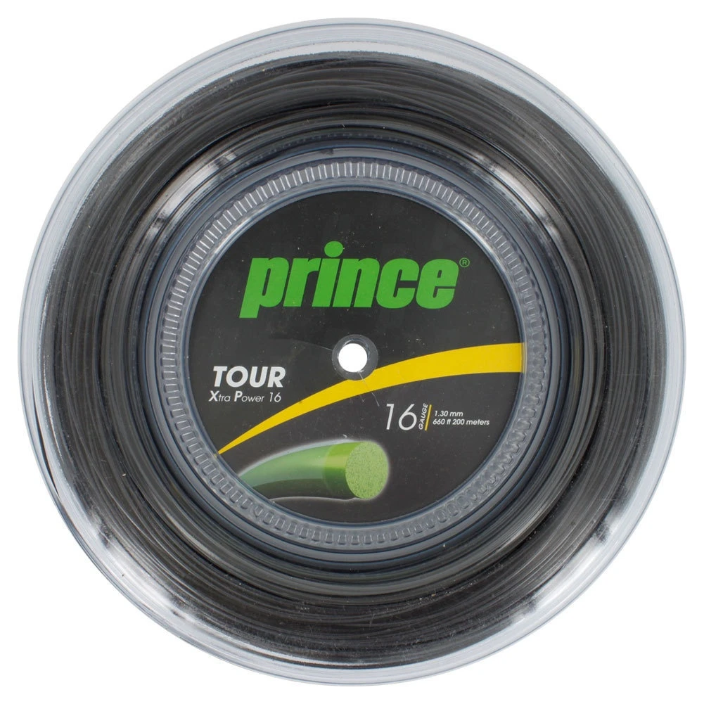 Prince Tennissaite Tour XP (Haltbarkeit+Power) Schwarz 200m Rolle 1 Prince Tennissaite Tour XP (Haltbarkeit+Power) Schwarz 200m Rolle