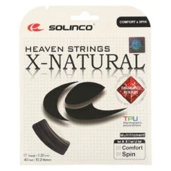 Besaitung Mit Tennissaite Solinco X Natural Schwarz