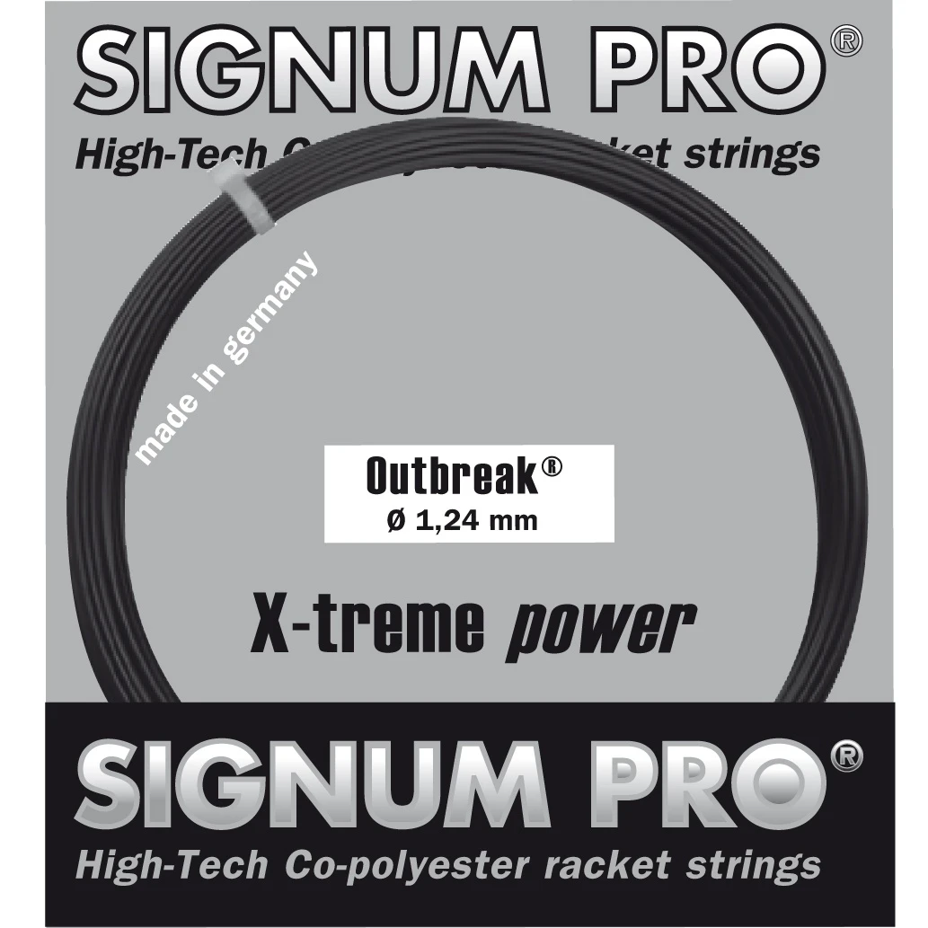 Signum Pro Tennissaite Outbreak (Haltbarkeit+Power) Anthrazitgrau 12m Set 1 Signum Pro Tennissaite Outbreak (Haltbarkeit+Power) Anthrazitgrau 12m Set