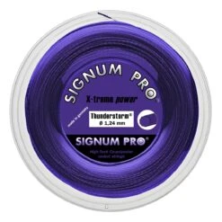 Signum Pro Tennissaite Thunderstorm (Haltbarkeit+Spin) Violett 200m Rolle