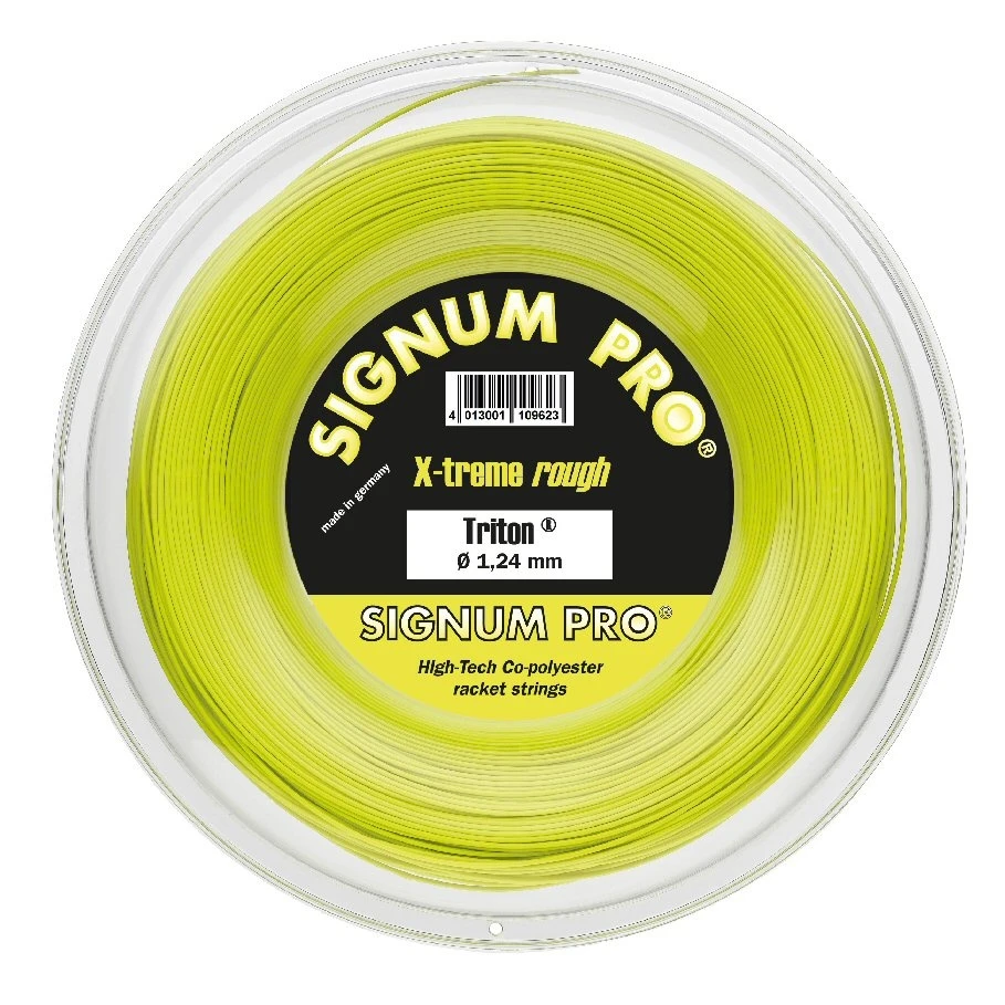 Signum Pro Tennissaite Triton (Haltbarkeit+Spin) Lemon 100m Rolle 1 Signum Pro Tennissaite Triton (Haltbarkeit+Spin) Lemon 100m Rolle