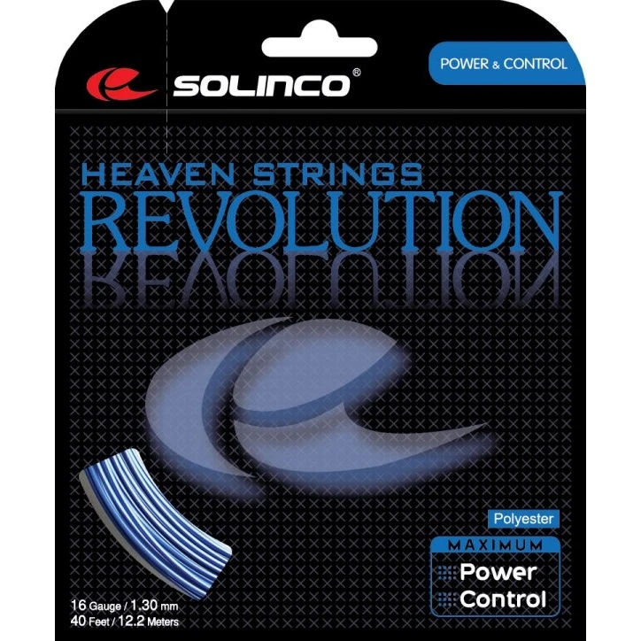 Solinco Tennissaite Revolution (Haltbarkeit+Power) Blau 12m Set 1 Solinco Tennissaite Revolution (Haltbarkeit+Power) Blau 12m Set