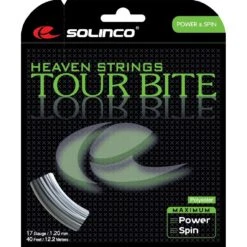 Solinco Tennissaite Tour Bite (Haltbarkeit+Spin) Silber 12m Set