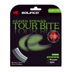 Solinco Tennissaite Tour Bite Diamond Rough (Spin+Haltbarkeit) Silber 12m Set