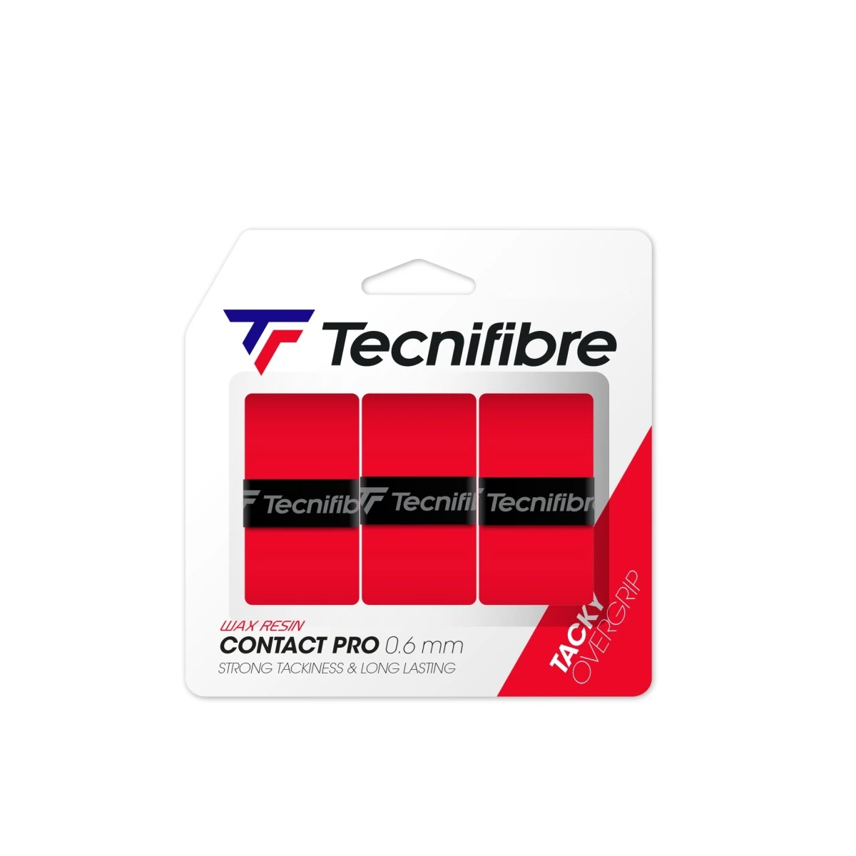 Tecnifibre Overgrip Contact Pro 0.6mm (Griffigkeit) Rot 3er 1 Tecnifibre Overgrip Contact Pro 0.6mm (Griffigkeit) Rot 3er