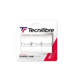 Tecnifibre Overgrip Contact Slim 0.4mm (dünn) Weiss 3er