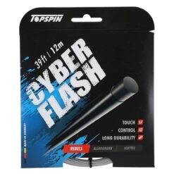 Topspin Tennissaite Cyber Flash (Haltbarkeit+Power) Silber 12m Set