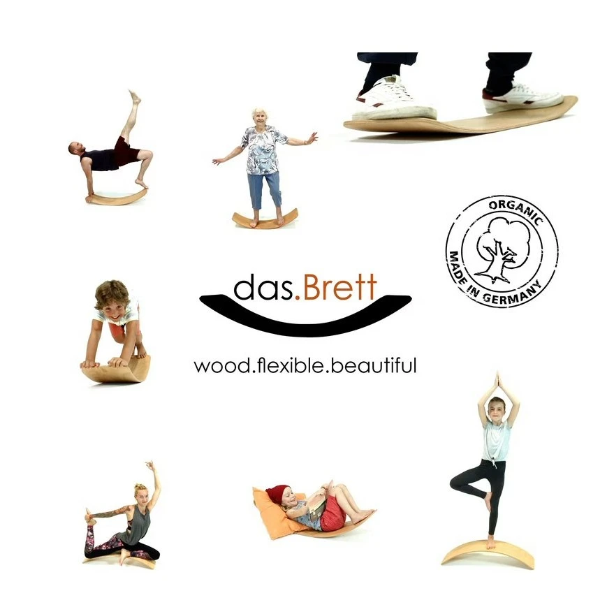 TicToys Das.Brett Balance Board Aus Buchenholzfurnier Rot - 1 Stück 2 TicToys Das.Brett Balance Board Aus Buchenholzfurnier Rot - 1 Stück – Bild 2