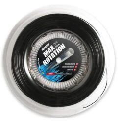 Topspin Tennissaite Max Rotation (Haltbarkeit+Spin) Schwarz 220m Rolle