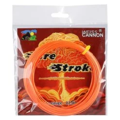 WeissCannon Tennissaite Firestroke (Haltbarkeit+Spin) Orange 12m Set