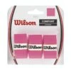 Wilson Overgrip Pro 0.6mm (Komfort/glatt/leicht Haftend) Pink 3er