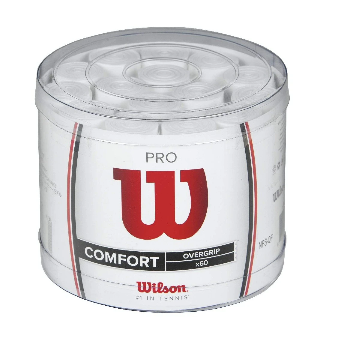 Wilson Overgrip Pro 0.6mm Weiss 60er Box 1 Wilson Overgrip Pro 0.6mm Weiss 60er Box