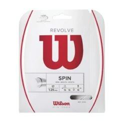Besaitung Mit Tennissaite Wilson Revolve (Spin+Haltbarkeit) Weiss