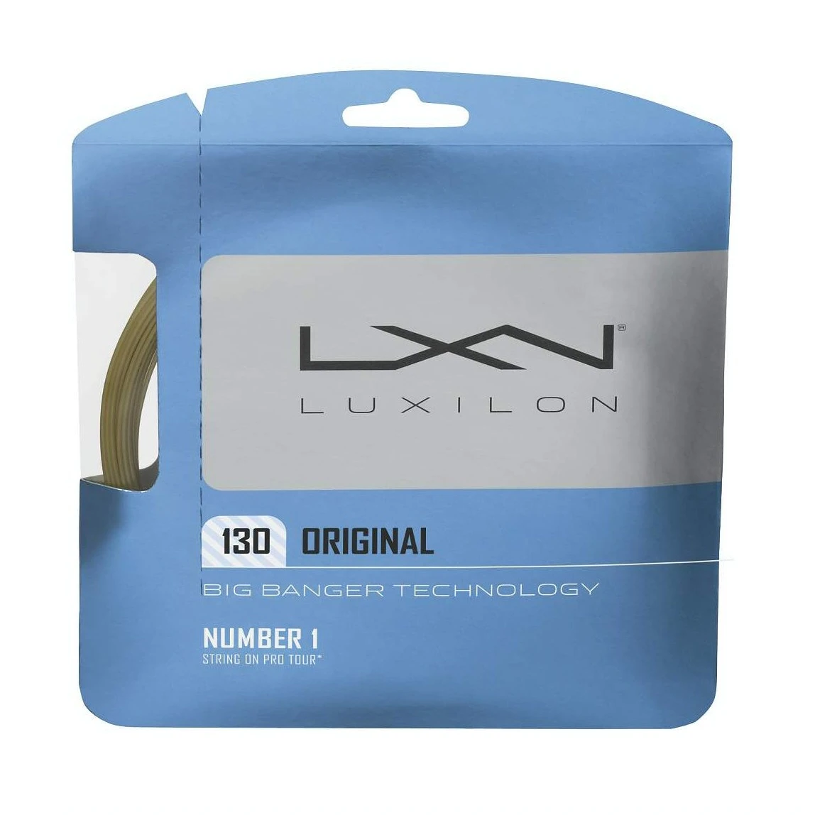 Luxilon Tennissaite BB Original 1.30 (Haltbarkeit+Kontrolle) Natur 12m Set 1 Luxilon Tennissaite BB Original 1.30 (Haltbarkeit+Kontrolle) Natur 12m Set