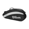 Wilson Tennis-Racketbag Roger Federer Team (Schlägertasche, 1 Hauptfach) Schwarz/grau 3er