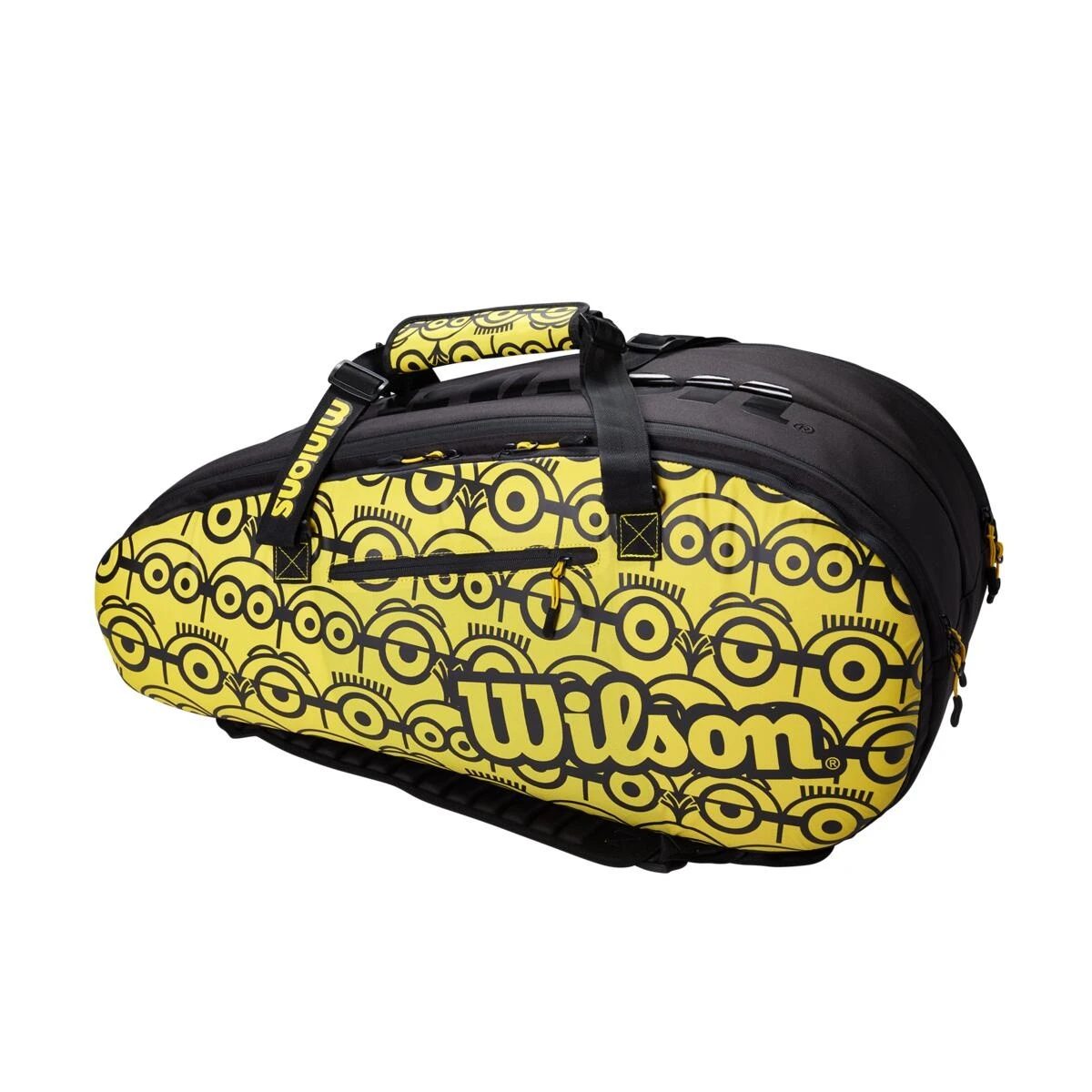 Wilson Tennis-Racketbag (Schlägertasche, 2 Hauptfächer) Minions Tour Gelb 12er 1 Wilson Tennis-Racketbag (Schlägertasche, 2 Hauptfächer) Minions Tour Gelb 12er