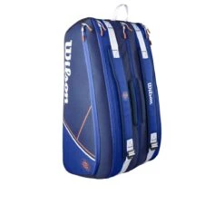 Wilson Tennis-Racketbag Super Tour Roland Garros (Schlägertasche, 3 Hauptfächer) Navyblau 15er -Yonex Verkaufsgeschäft Wilson WR8018101 RG Super Tour 15 Tasche203 1200x1200 1
